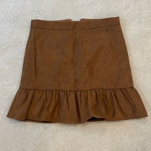 NWT J. Crew Suede Skirt